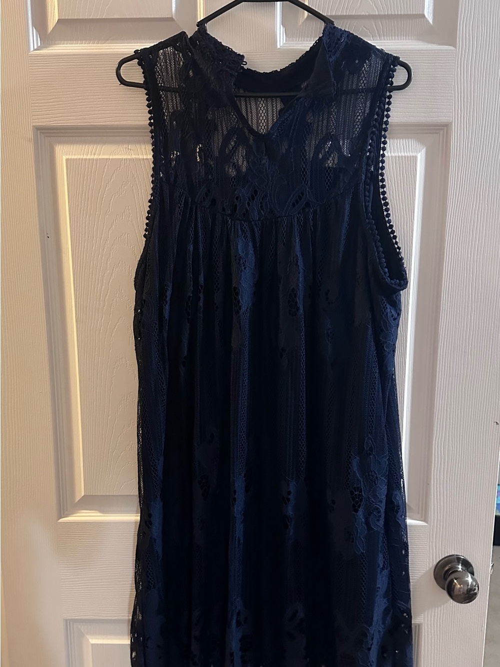 Maurices Navy Lace Sleeveless Dress